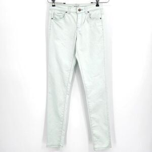 Forever 21 Jeans Womens Size 26 Light Mint Green Denim Mid Rise Skinny Leg